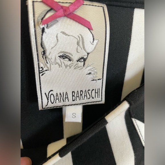 Yoana Baraschi anthropology Black and White Striped Dress - Picture 2 of 9